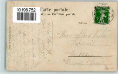 3235 St. Petersinsel Erlach 1917 - mit Alpenpanorama Morgenrot