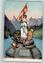 Glarus Helvetia Helvetia 1905 Foto AK