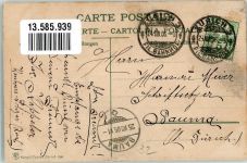 Zürich Eisenbahn Bahnhof Einfahrt Bahnhof Schweiz 1906 Foto AK