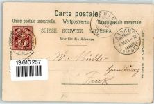 5620 Bremgarten AG 1898 Lithographie Anstalt St. Joseph Schulhaus Linde Einsiedelei Emaus Klatschmohn