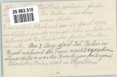 4313 Möhlin 1932 Privatfoto AK Diamantene Hochzeit Familie Bollin Ort handschriftlich