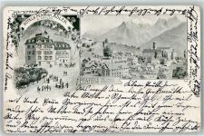 7312 Pfäfers 1901 Gebrauchsspuren Hotel Pension Adler A. Kohler