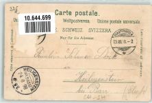 8212 Neuhausen am Rheinfall 1898 Lithographie Eisenbahn