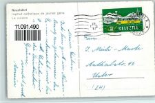 Neuchâtel Neuenburg Gewerbliche Küche, Innenansicht - Institut catholique de jeunes gens. La cuisine Motiv Schweiz 1961