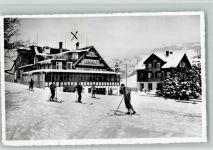 9650 Nesslau - Kurhaus Grütli Winter Skifahrer