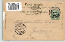 8808 Pfäffikon SZ 1905 BOAKC Hotel Bahnhof Lithographie