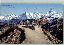 3711 Mülenen - Niesen Kulm Schreckhorn Eiger Mönch Jungfrau