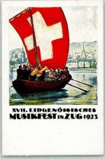 6300 Zug Zugo Künstlerkarte XVII Eidgen. Musikfest 1923 AK