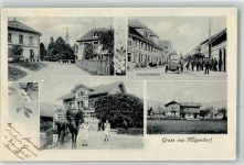 4614 Hägendorf 1917 - Hauptstrasse Reiter Soldat Feldpost Füs. Komp. I/74