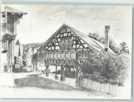 9230 Burgau Flawil Künstlerkarte Altes Gerichtsgebäude sign. E. Eng-Gambazzi