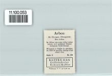 9320 Arbon - Vignette Wappen Kaffee Hag ca 1920-1940