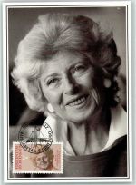 Fürstin Gina Gedenkausgabe Trauermarken Ausgabe 5. Juni 1990 Adel Liechtenstein