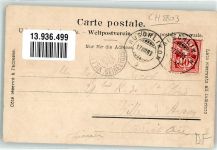 8803 Nidelbad Rüschlikon 1903 Gebrauchsspuren Hotel Belvoir