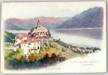 Madonna del Sasso Künstlerkarte sign. JJ Redmond