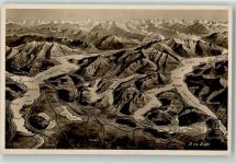 6612 Ascona - Lago Maggiore Luganer See Comer See Vogelschau