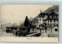 6442 Gersau 1900 - Partie am Wasser, gute Erhaltung AK