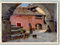 6612 Ascona Moscia Künstlerkarte Motivo Scott al sass