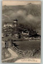 1660 Château-d´Oex Foto AK Kirche