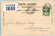 8000 Zürich 1903 Gebrauchsspuren Bahnhofstrasse Rennweg