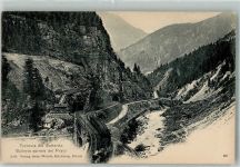 6487 Göschenen Foto AK Gotthardbahn Galleria spirale del Prato