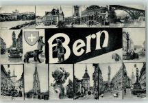 3000 Bern Berne - Weltpostdenkmal Bundeshaus Casino Zähringerbrunnen Münster Bären