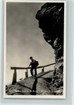 3954 Leukerbad Loèche-les-Bains - Montée de La Gemmi Bergwanderer