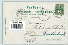 8000 Zürich 1899 Lithographie Escherdenkmal mit Bahnhof