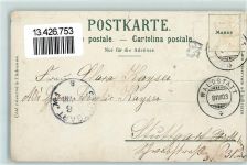 9104 Waldstatt 1903 Prägedruck Kuranstalt Morgenstern Hotel Pension Hirschen Wappen Lithographie