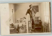 3507 Biglen 1914 Privatfoto AK Peter an seinem Filter Ort lt. Stempel