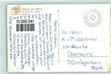 3963 Crans-sur-Sierre - Le quartier du Pas-de-l'Ours Weisshorn et Rothorn Feldpost