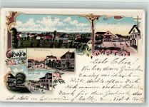 8623 Kempten 1898 BOAKC Bahnhofstrasse Lithographie