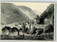 3752 Wimmis - Burg Wimmis Stich auf AK