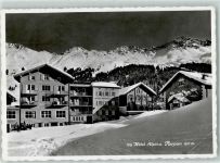 7076 Parpan 1959 Gebrauchsspuren Hotel Alpina Winter