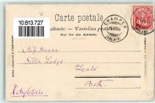 Champex 1904 Gebrauchsspuren Hotel du Glacier