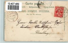 6363 Bürgenstock 1900 Lithographie Gruss aus - Hotel, Bergbahn, Verlag Gebr. Metz 3039 AK