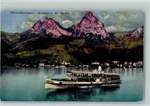 6440 Vierwaldstättersee 1912 - Brunnen Mythen Raddampfer