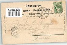 Gurten Kulm 1904 Lithographie sign. Steinmann, C. Hotel Bergbahn