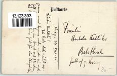 6315 Oberägeri Radierung Dorfpartie sign