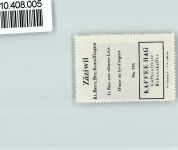 3532 Zäziwil - Vignette Wappen Kaffee Hag ca 1920-1940 Lilie