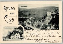 4710 Balsthal 1903 Foto AK Schloss Alt-Falkenstein Clüs