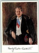 Franz Josef II. Fürst von Lichtenstein Gemälde Prof. Poebing Mylot München Adel Liechtenstein Künstlerkarte