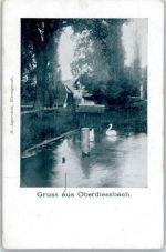 3672 Oberdiessbach 1907 Lithographie Gruß aus Oberdiessbach