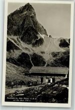 7550 Scuol Schuls Foto AK Hüttenstempel Tuoi Hütte