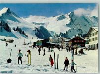 6433 Stoos SZ - Skifahrer Winter Sporthaus
