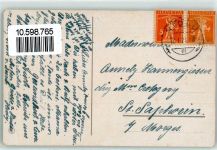 2560 Nidau - Ausblick vom Gipfel mit Schaf Ort lt. Stempel