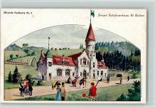9000 St. Gallen S. Gallo 1904 Künstlerkarte Offiz. Festkarte Nr. 2 - Schützenfest 1924