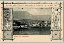 4500 Solothurn Soleure 1901 Foto AK Schützenfest 1901