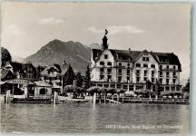 6374 Buochs 1950 Foto AK Hotel Rigiblick