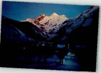 3718 Kandersteg Winter Winterabend Blümlisalp