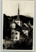 1323 Romainmôtier-Envy 1927 Foto AK Kirche